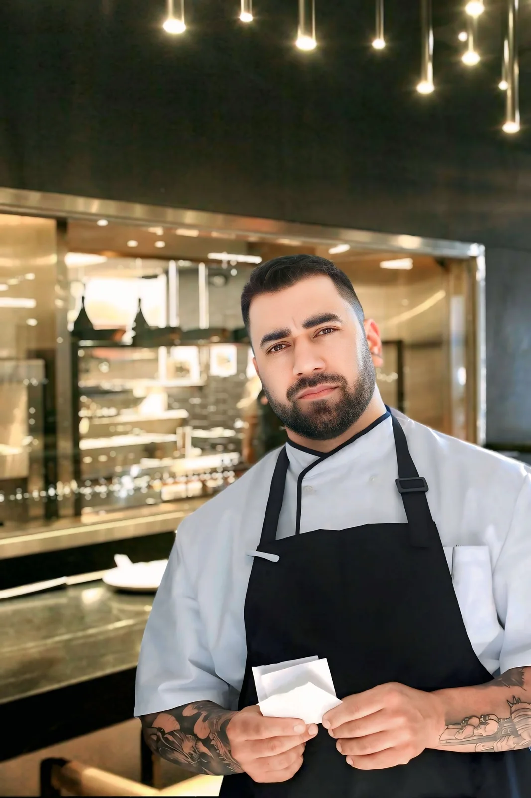 Chef em seu restaurante